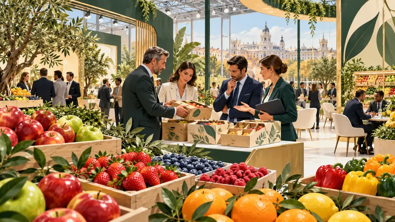 Ilustracja: Handel owocami i warzywami, Fruit Attraction