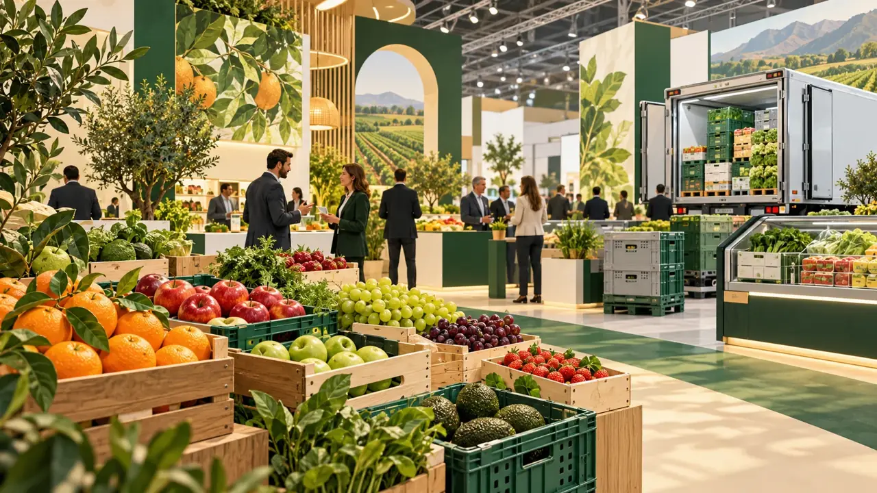 Ilustracja: Handel owocami i warzywami, FRUIT LOGISTICA