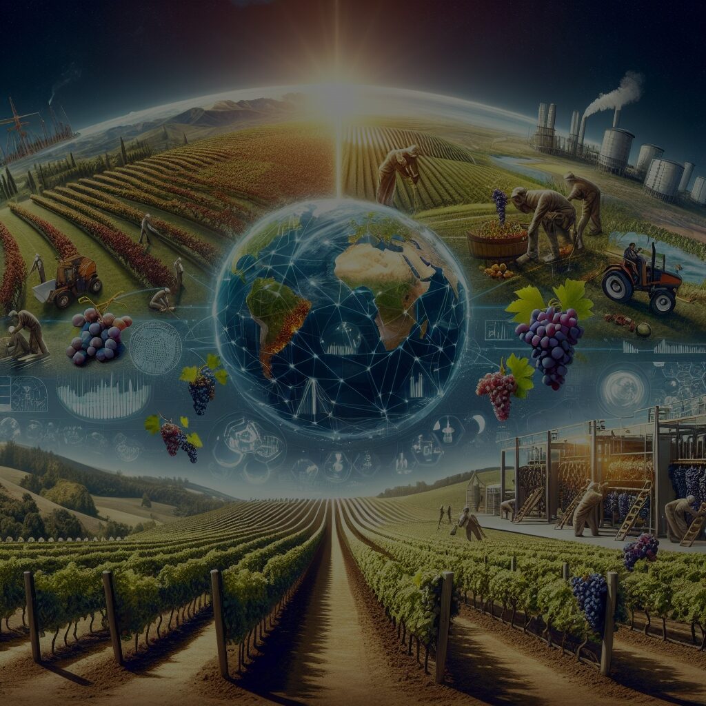 Globalna uprawa winogron i rozwój przemysłu winiarskiego