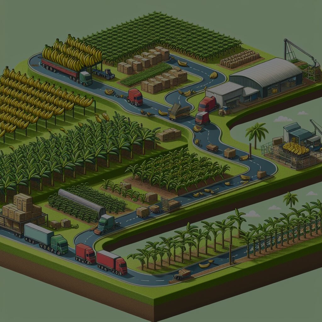 Od plantacji do supermarketu – ścieżka bananów na rynek międzynarodowy