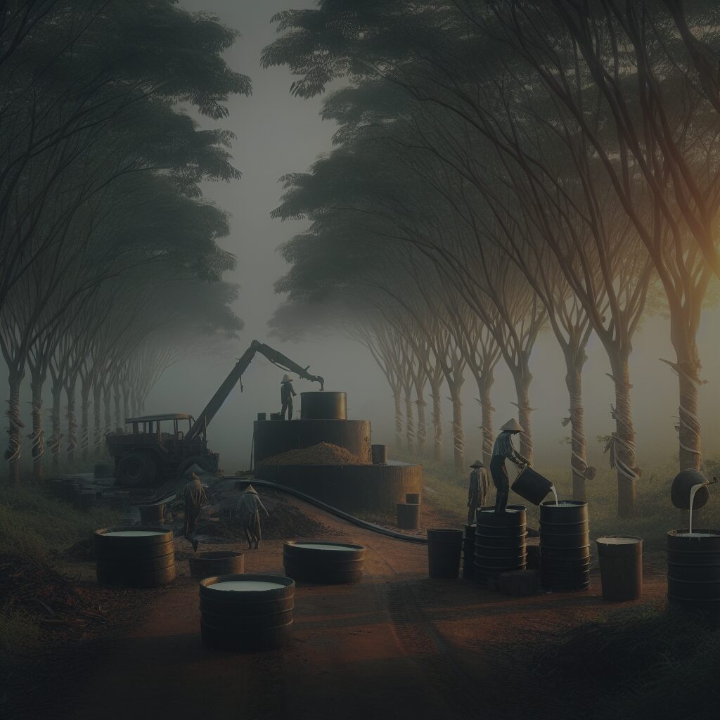 Proces pozyskiwania kauczuku z drzew – jak wygląda zbiór i przetwarzanie lateksu?