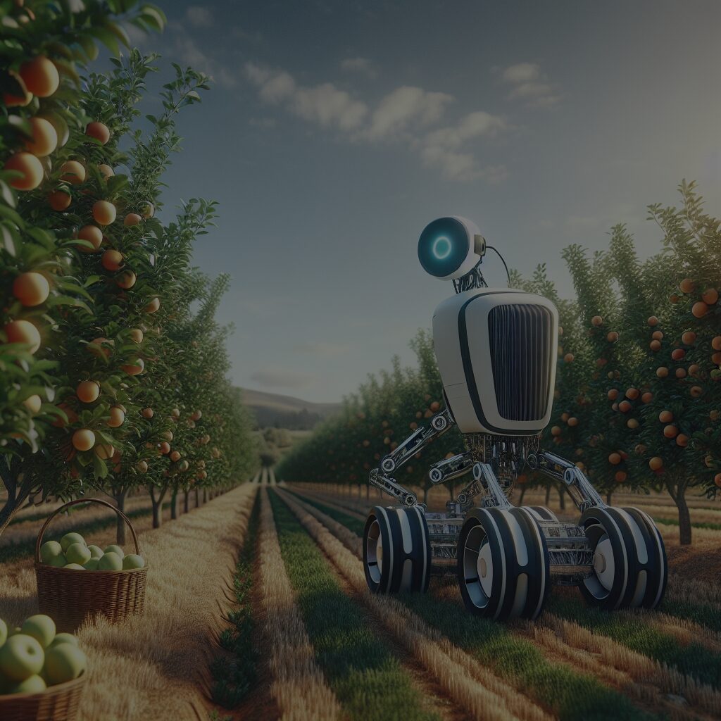 Roboty sadownicze do zbioru owoców – przyszłość zbiorów w sadownictwie?