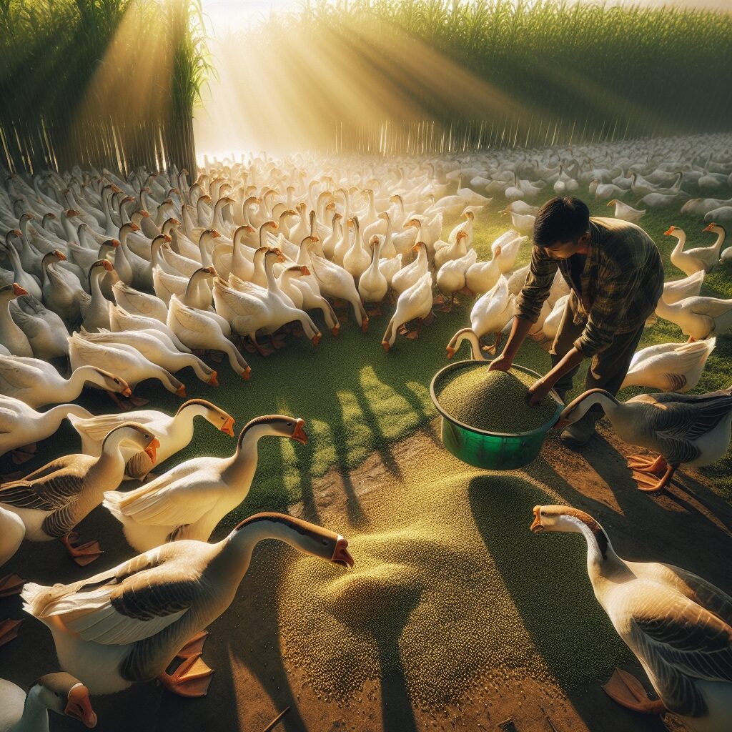 Karmienie gęsi – jak zapewnić optymalny wzrost i zdrowie stada?