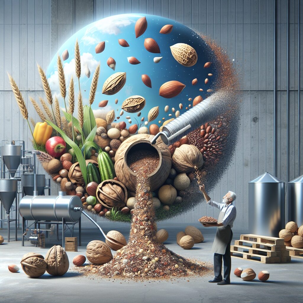 Przemysłowe wykorzystanie odpadów z produkcji orzechów i nasion