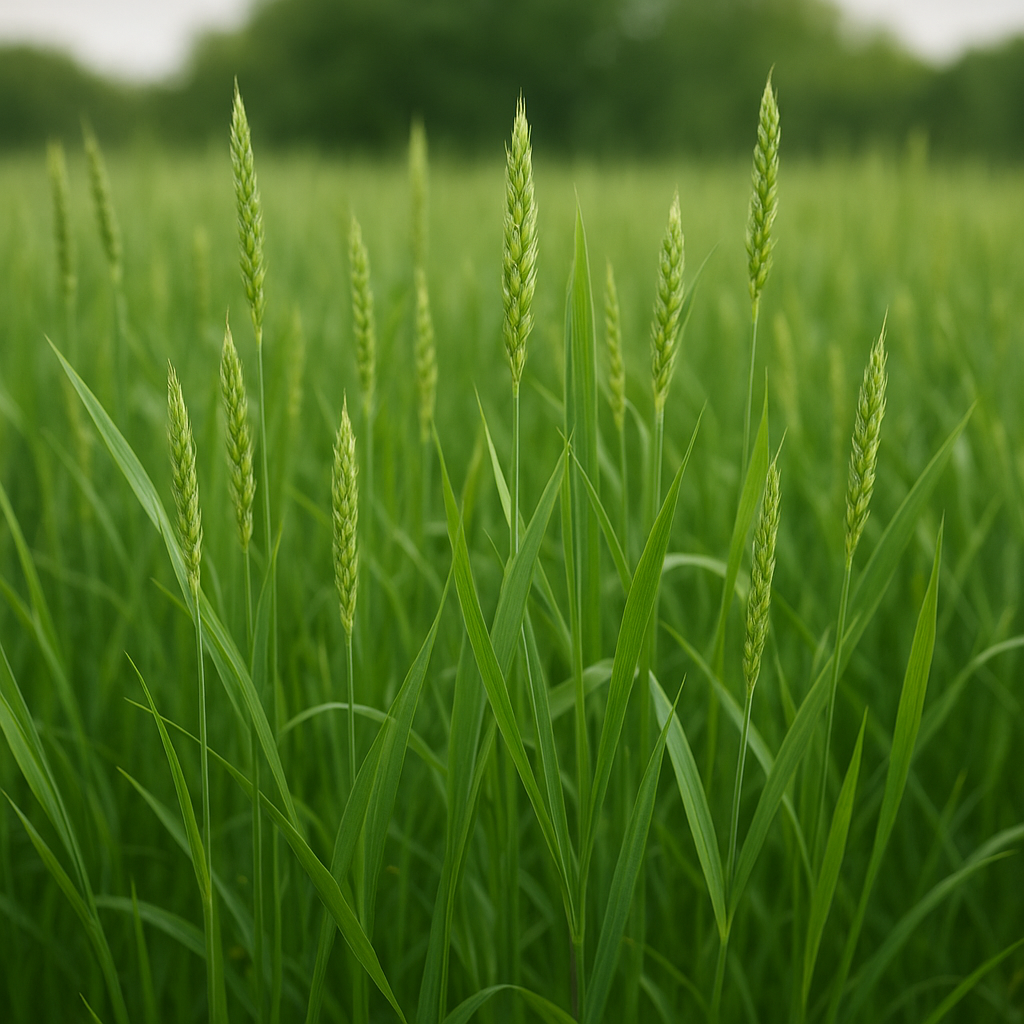 Największy plon traw