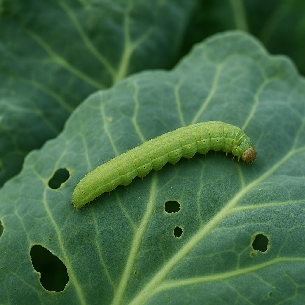 Gąsienica piętnówki kapustnicy – kapusta i inne krzyżowe