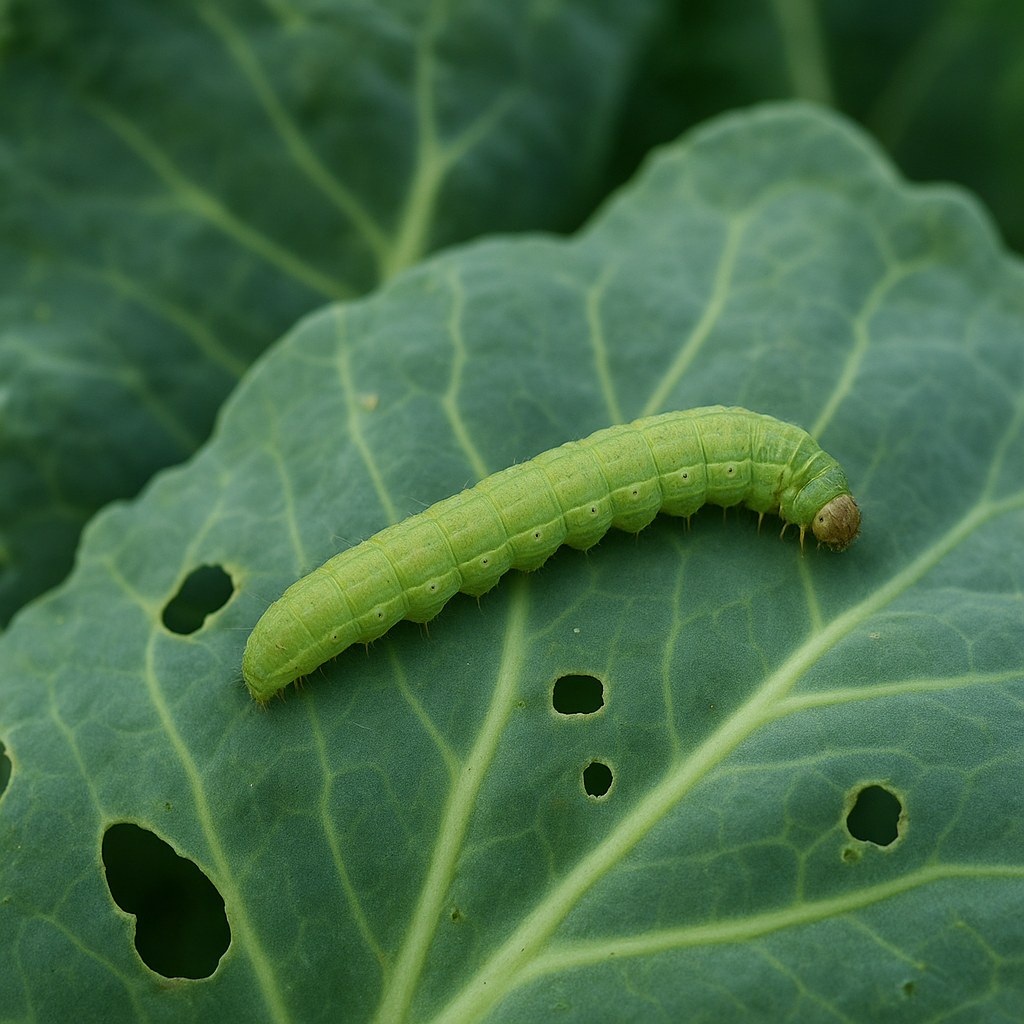 Gąsienica piętnówki kapustnicy – kapusta i inne krzyżowe