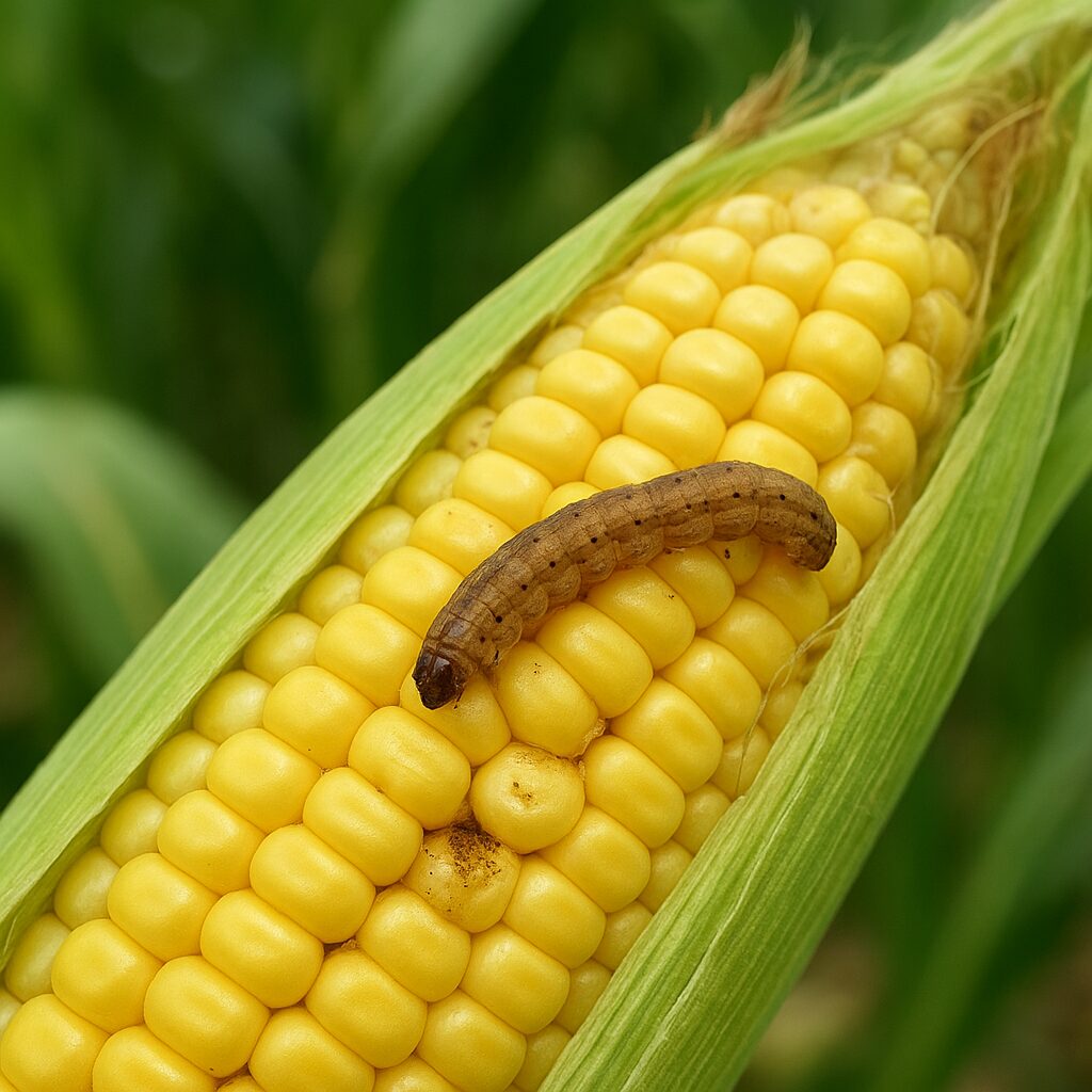 Omacnica prosowianka – kukurydza