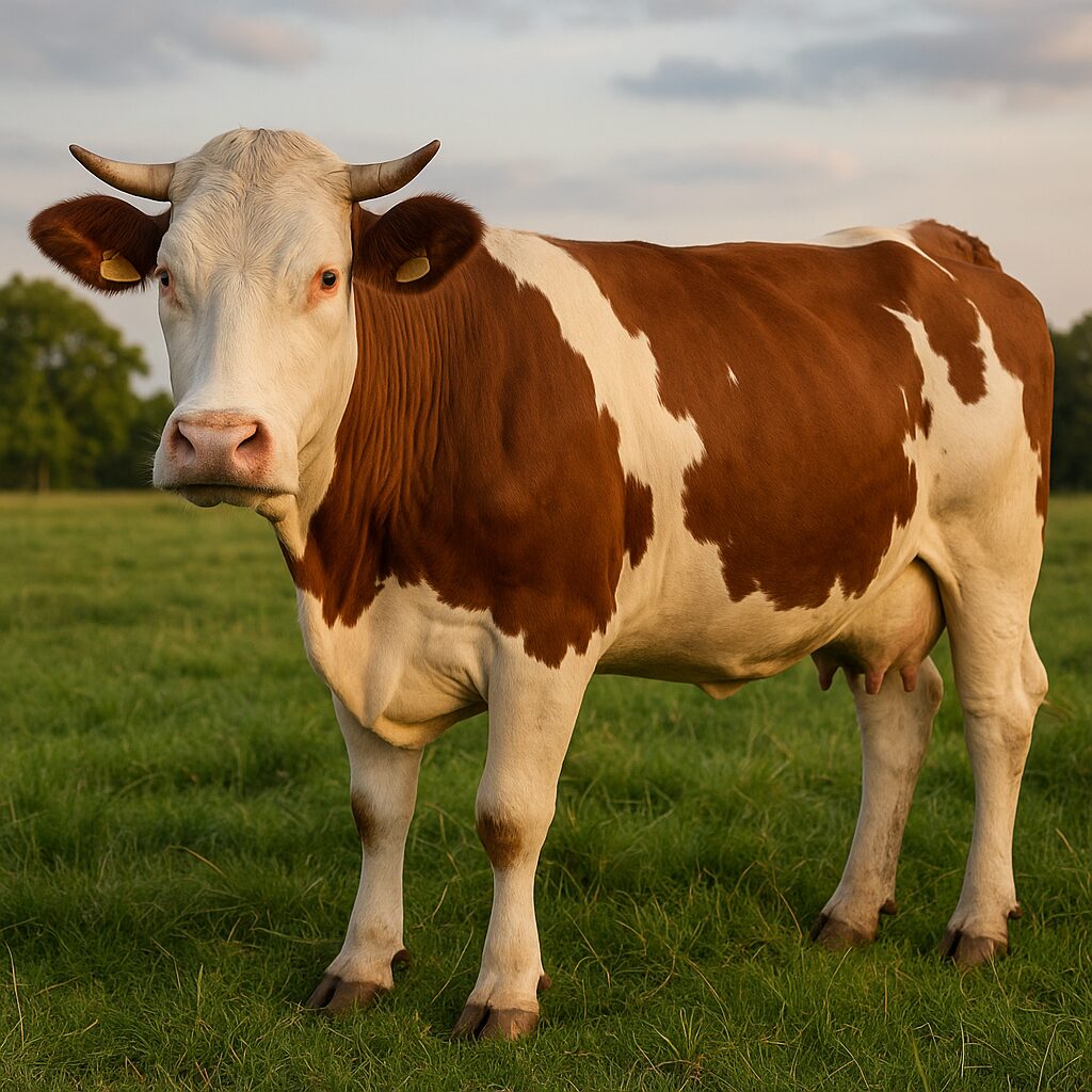 Bydło rasy Montbéliarde