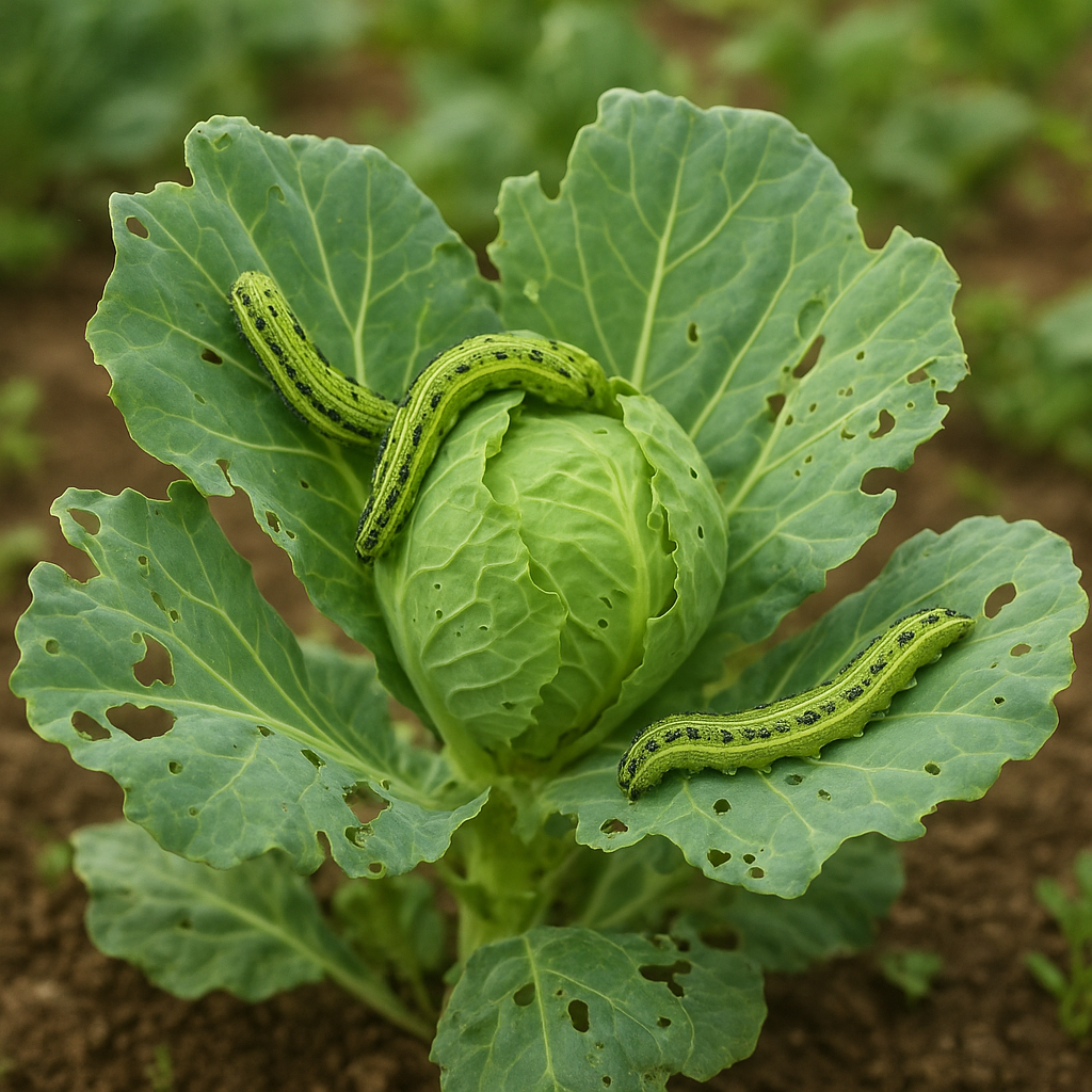 Gąsienice tantnisia krzyżowiaczka – rzepak, kapustne