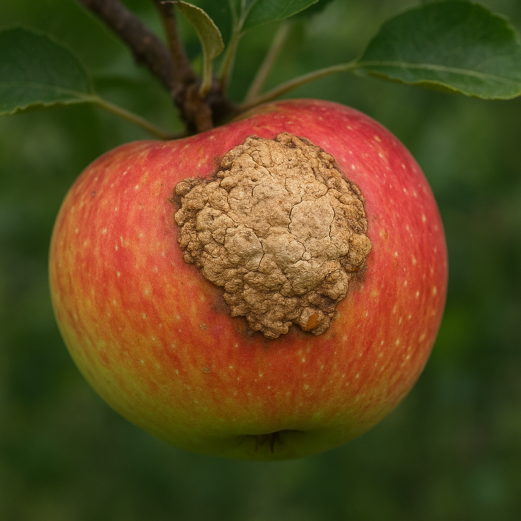 Owocnica jasna – jabłonie