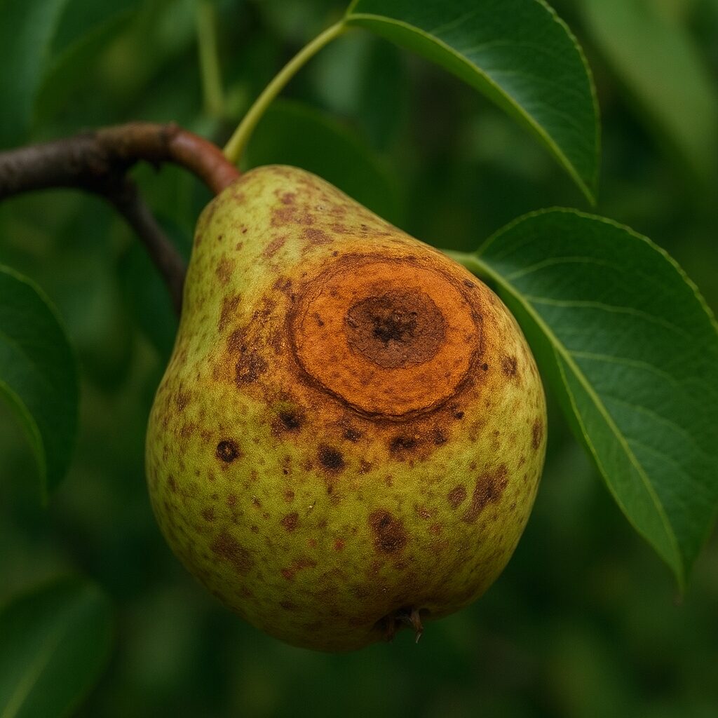 Owocnica żółtoroga – grusze