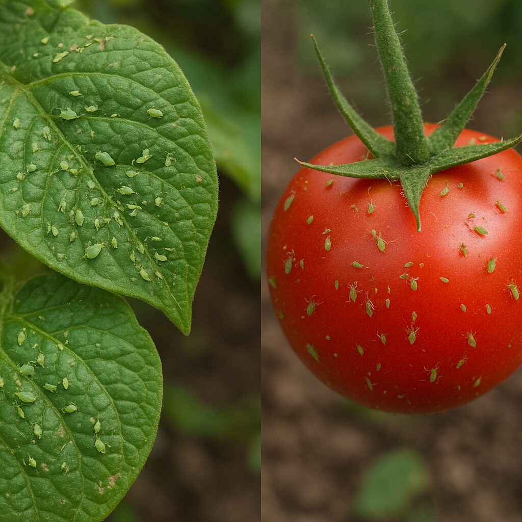 Mszyca ziemniaczana – ziemniaki, pomidor