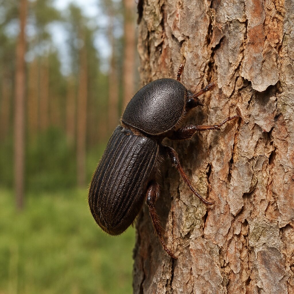 Kornik drukarz – świerk (lasy i okolice upraw)