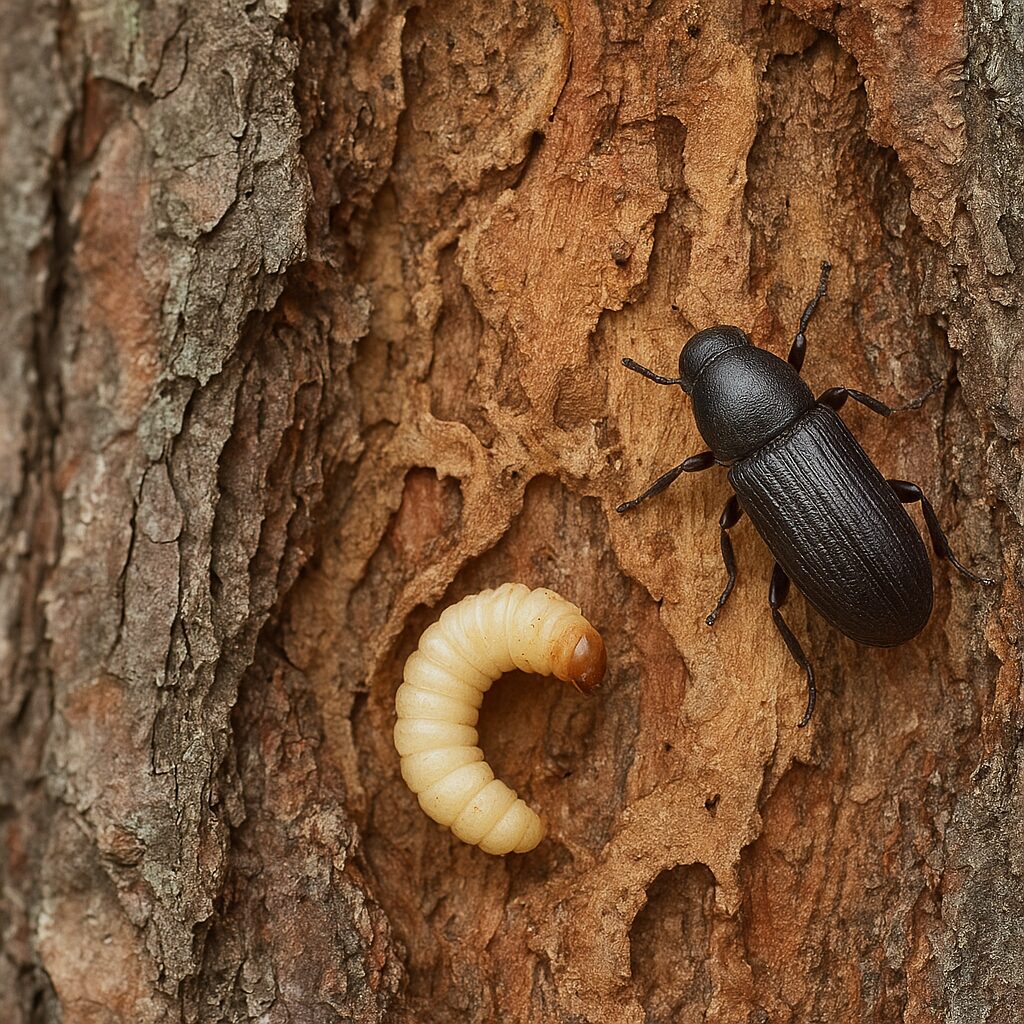 Kornik ostrozębny – sosny