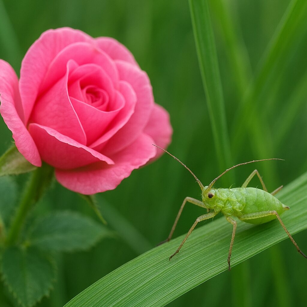 Mszyca różano-trawowa – róże, trawy