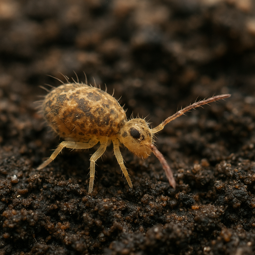Skoczogonki – gleba szklarniowa