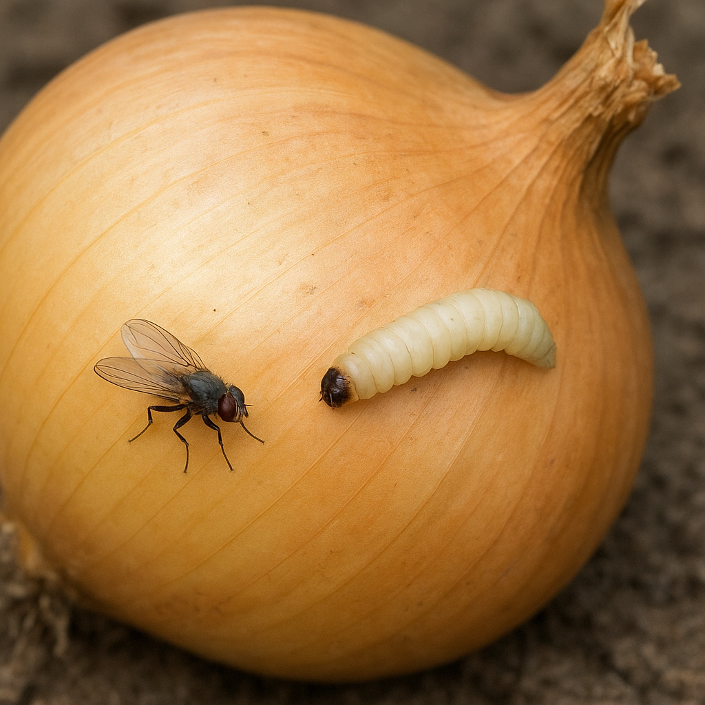 Śmietka cebulanka – cebula