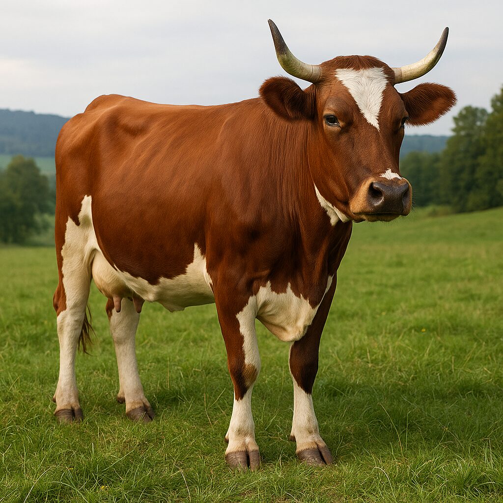 Bydło rasy Pustertaler Sprinzen