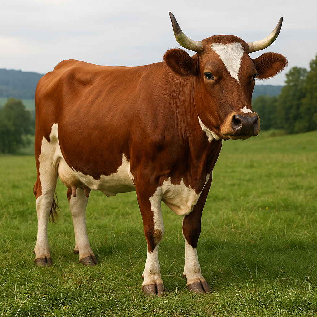 Bydło rasy Pustertaler Sprinzen