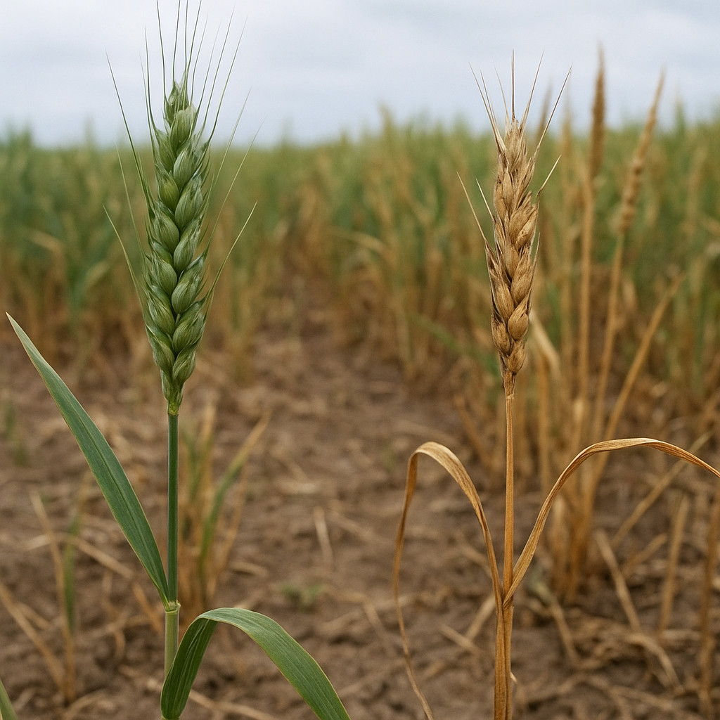 Największy spadek jakości plonu