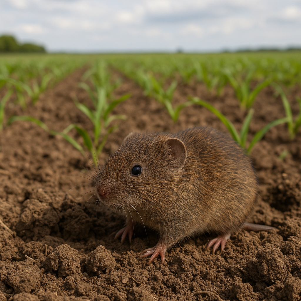 Nornik polny – pola uprawne