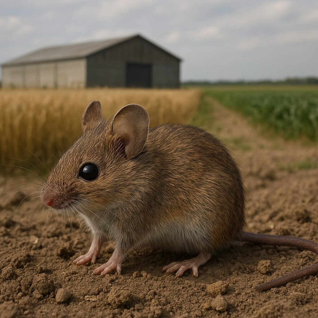 Mysz polna – magazyny, pola