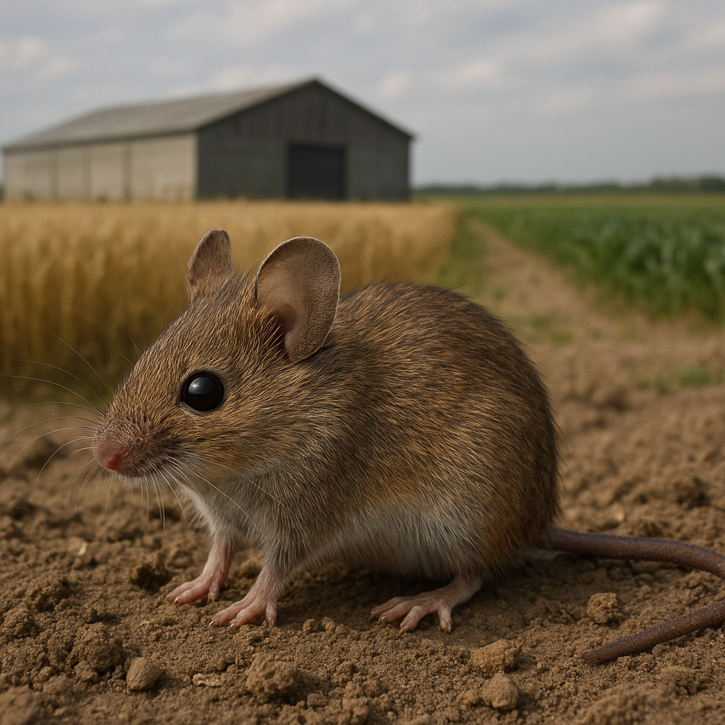 Mysz polna – magazyny, pola