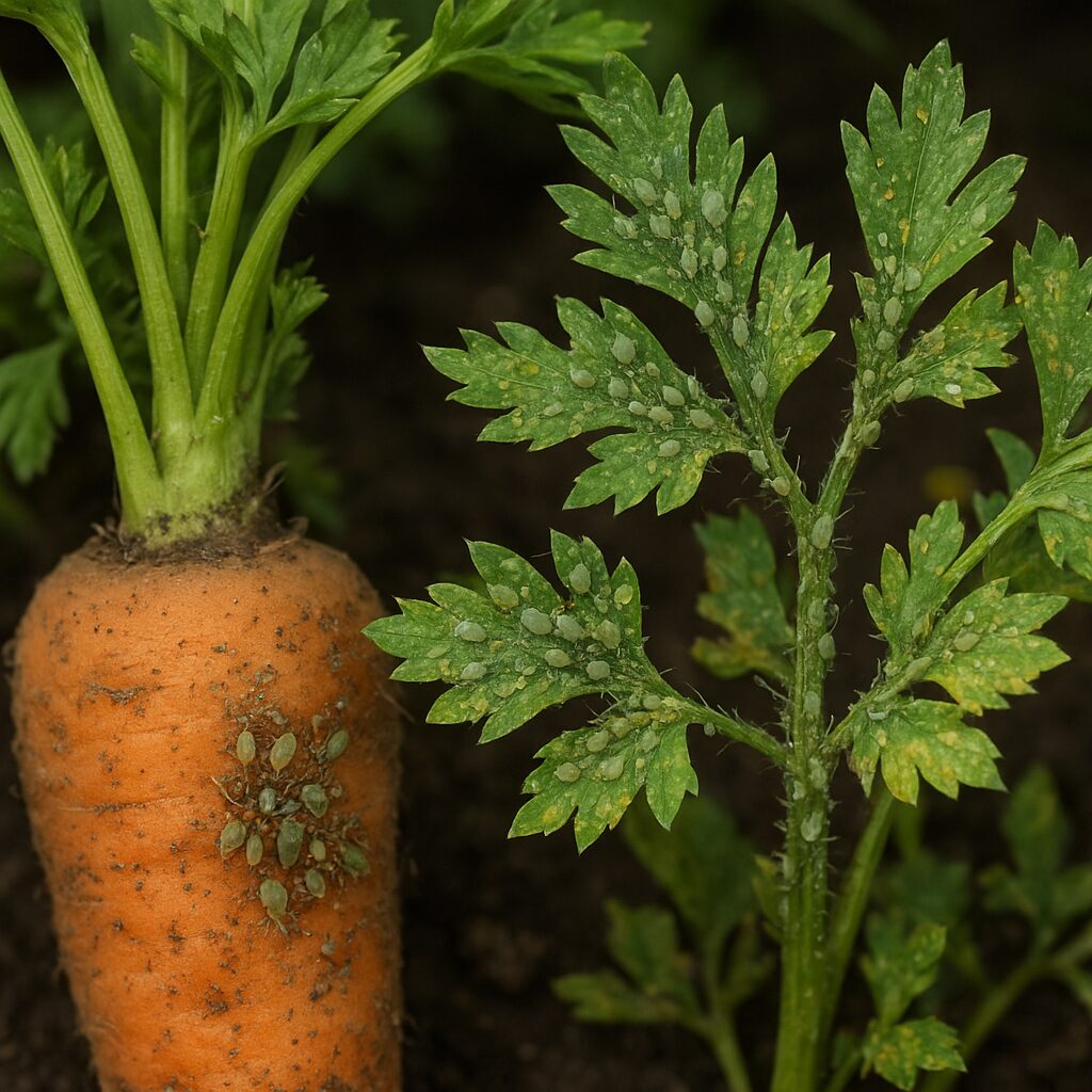 Mszyca marchwianka – marchew, pietruszka