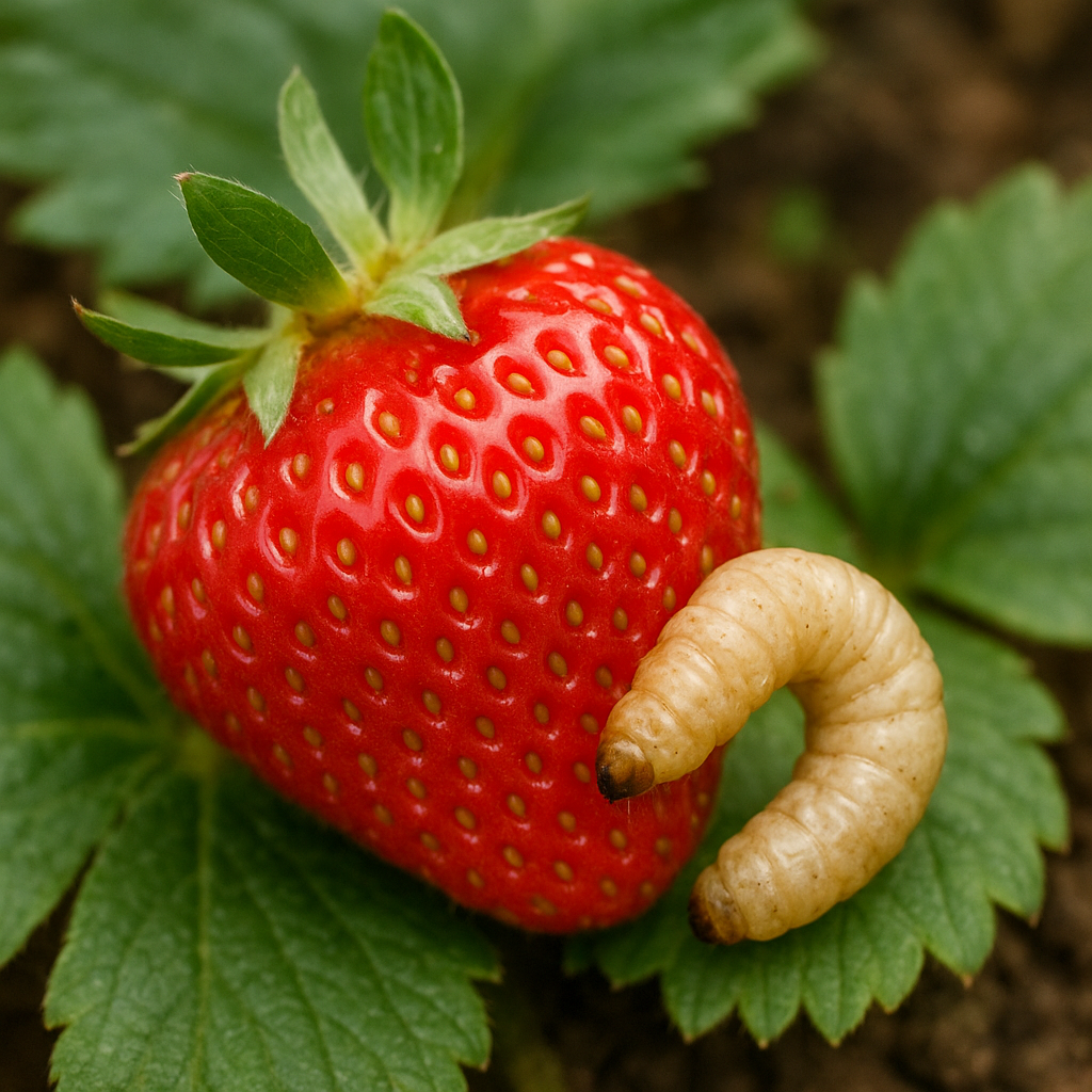 Opuchlak truskawkowiec – truskawka, rośliny ozdobne