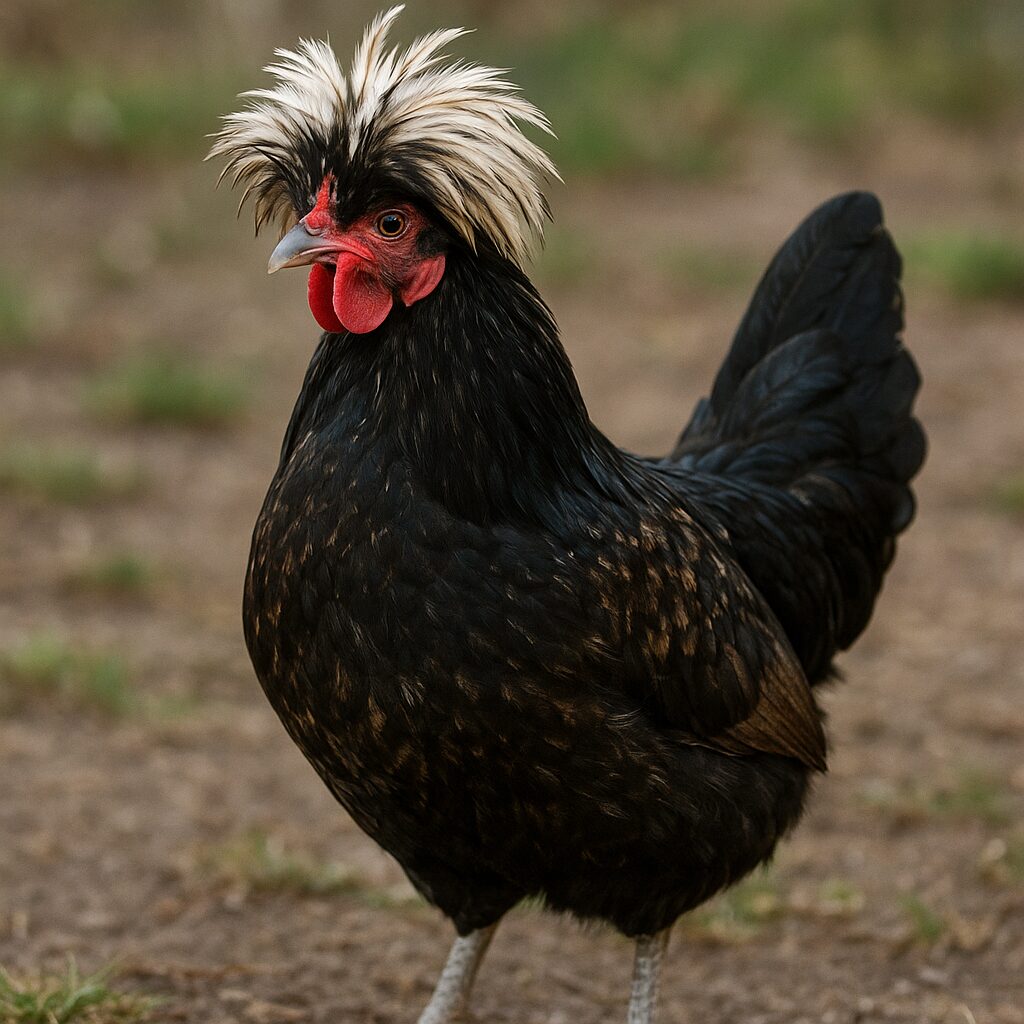 Polska czubata – Gallus gallus domesticus – kura