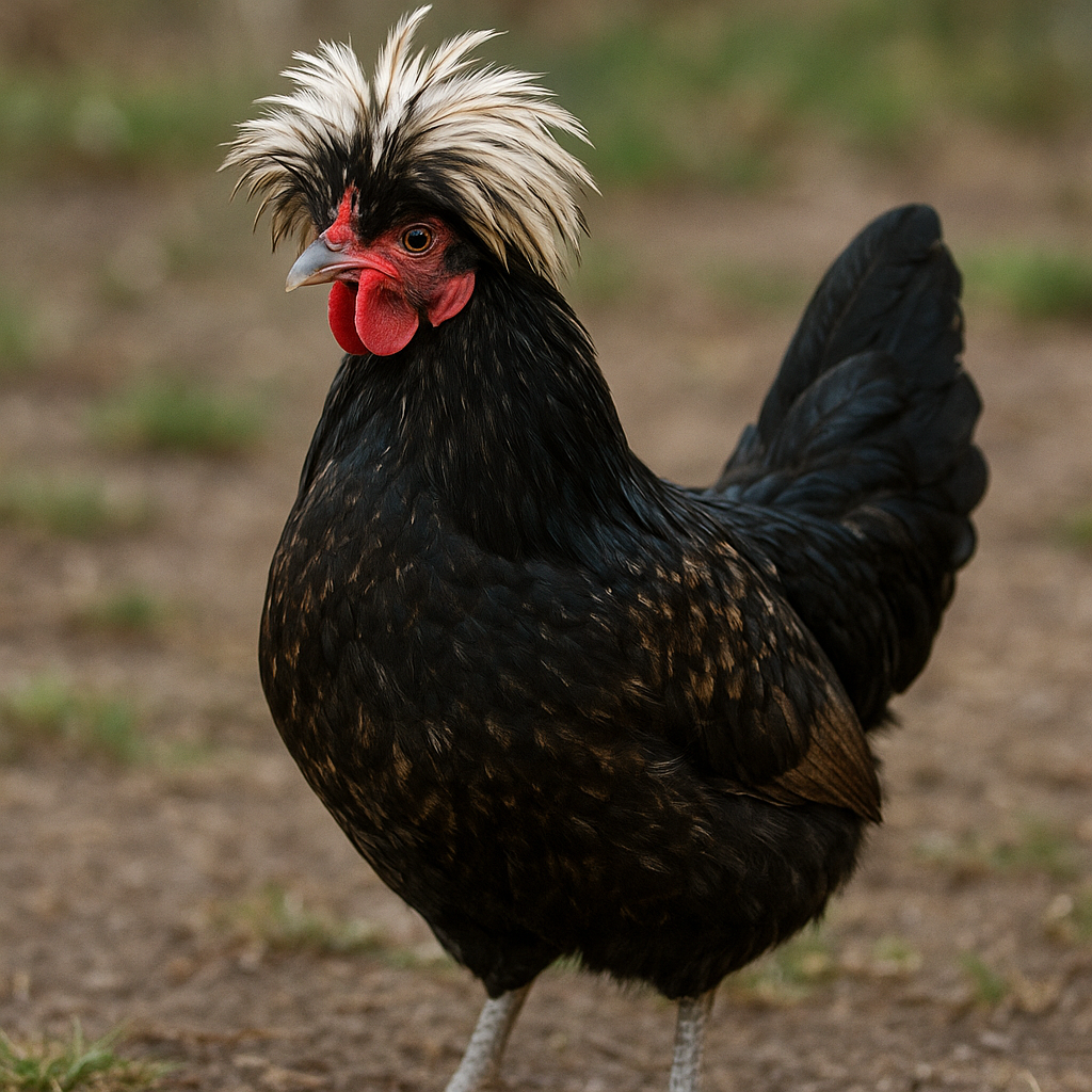 Polska czubata – Gallus gallus domesticus – kura