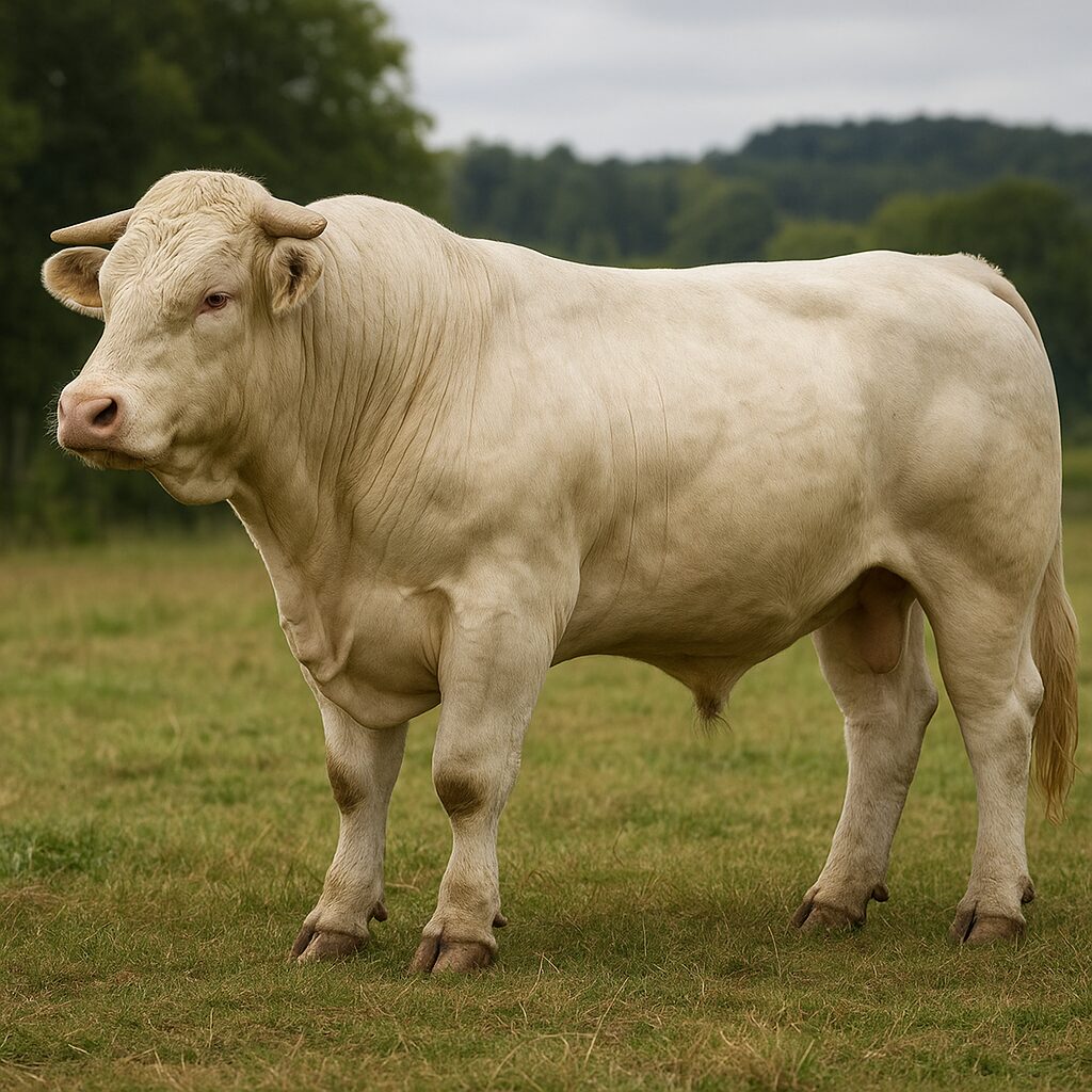 Bydło rasy Charolais Japonais
