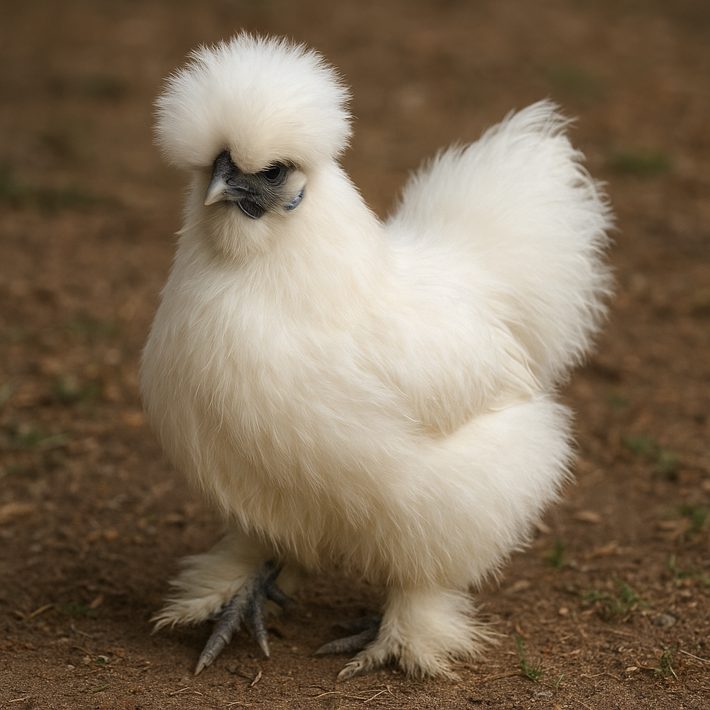 Silkie (Jedwabista) – Gallus gallus domesticus – kura