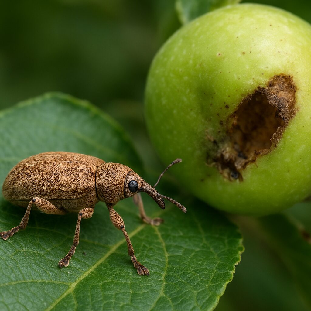 Zdobniczek jabłoniowy – jabłoń