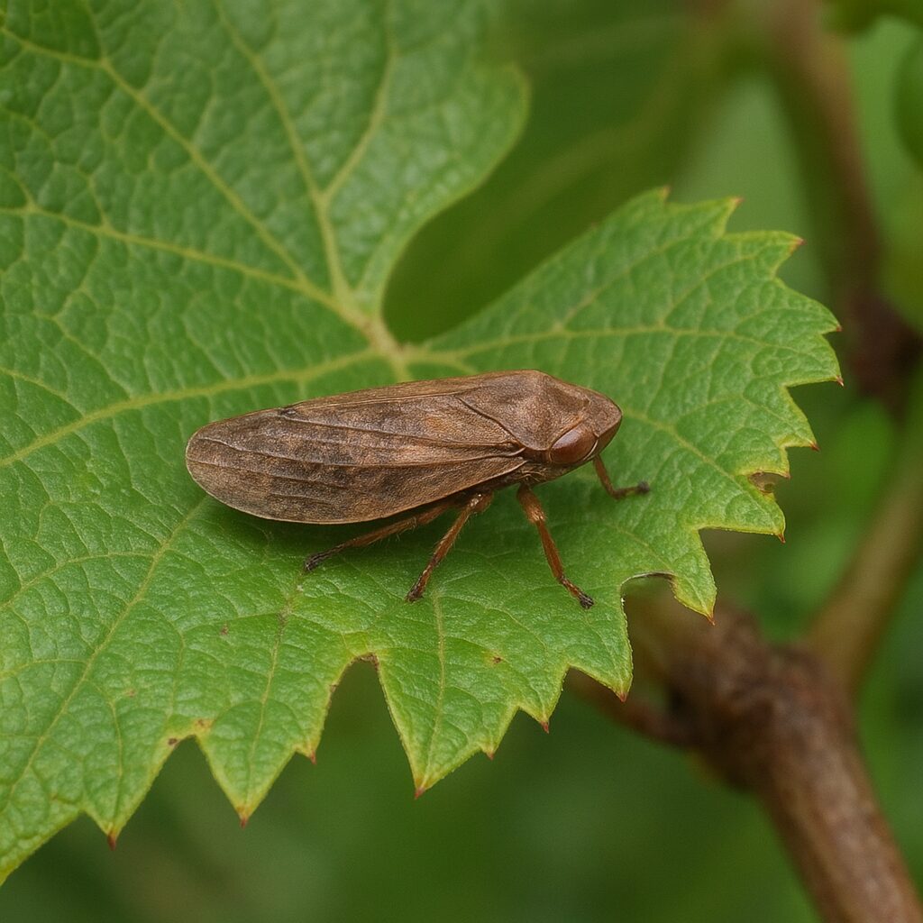 Skoczek winoroślaczek – winorośl