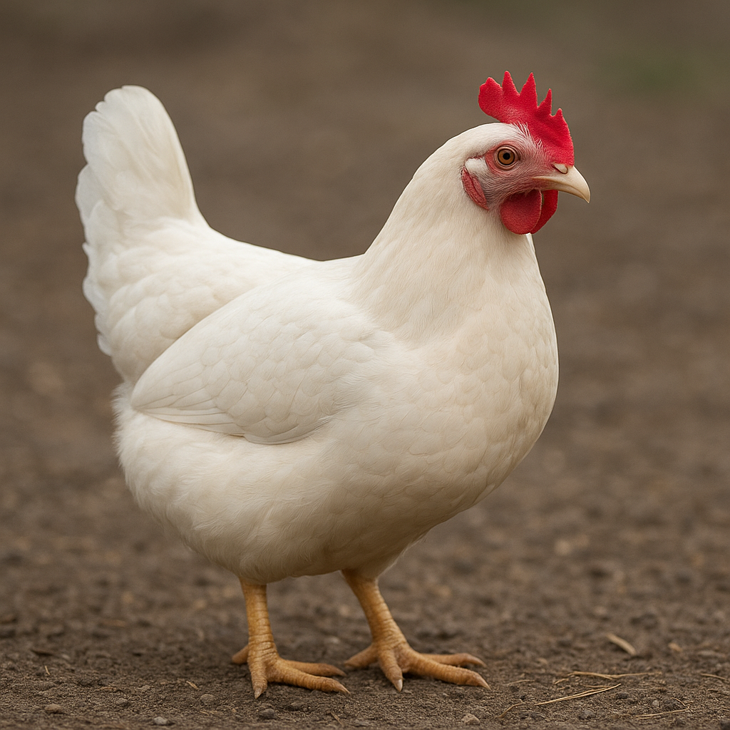 Leghorn karzełek – Gallus gallus domesticus – kura