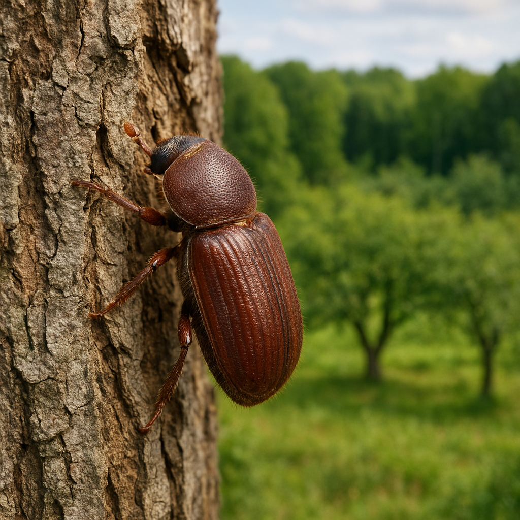 Smolik drzewiuszek – drzewa leśne blisko sadów