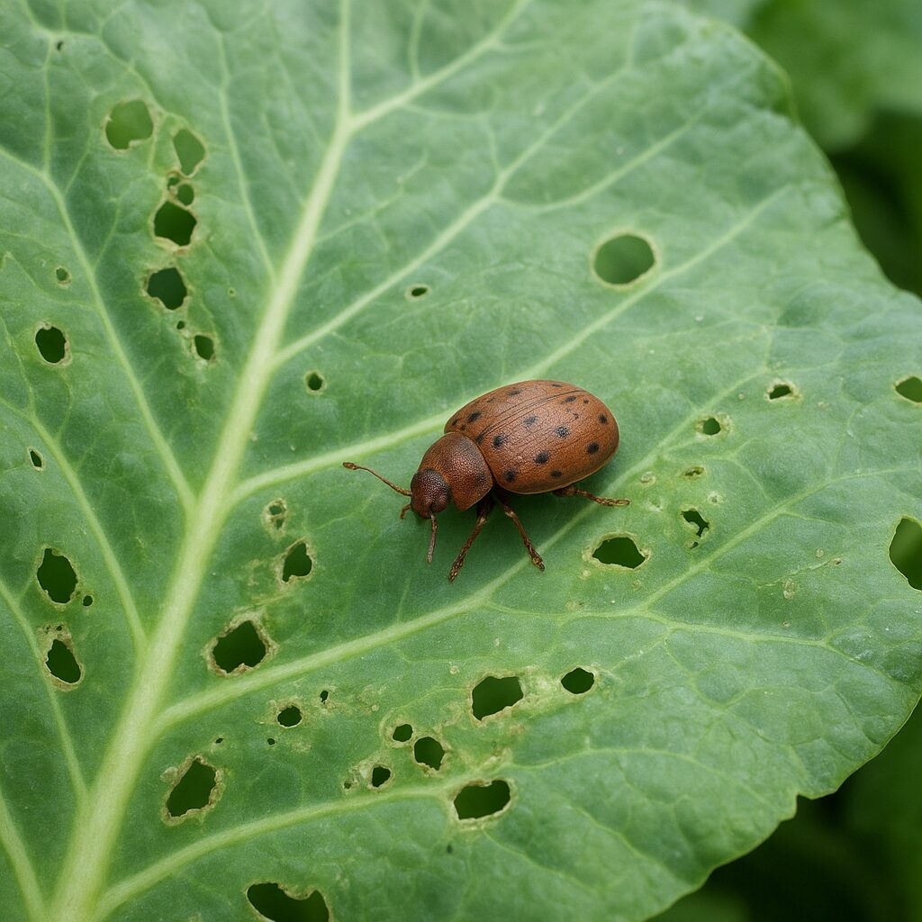 Pryszczarek kapustny – kapusta