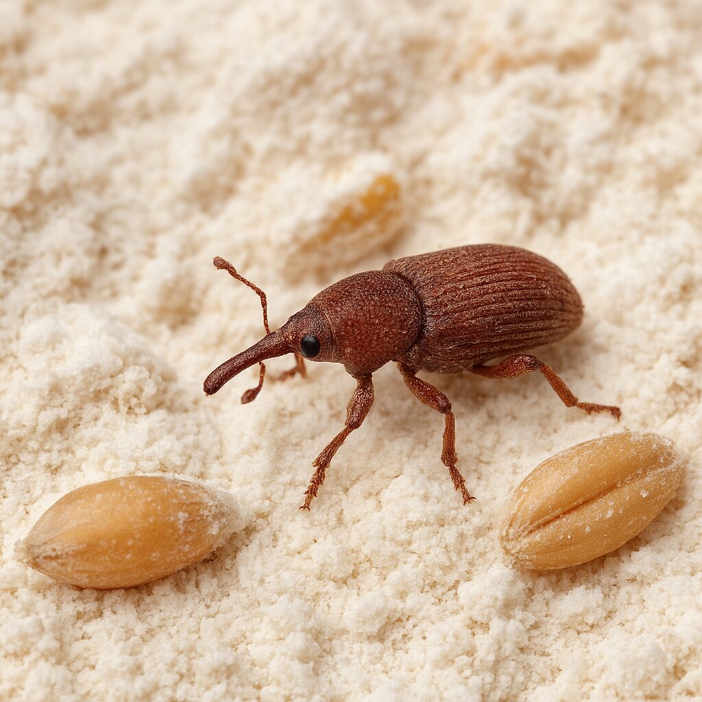 Trojszyk ulec drobny – magazyny, mąka