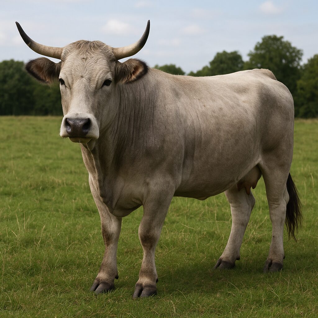 Bydło rasy Aubrac Grise