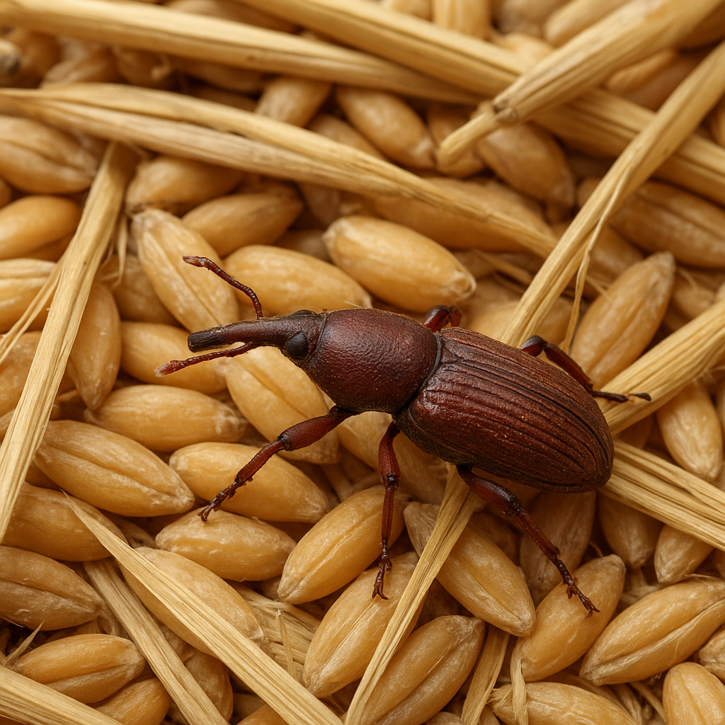 Chrząszcz świeżynka – zboża, słoma