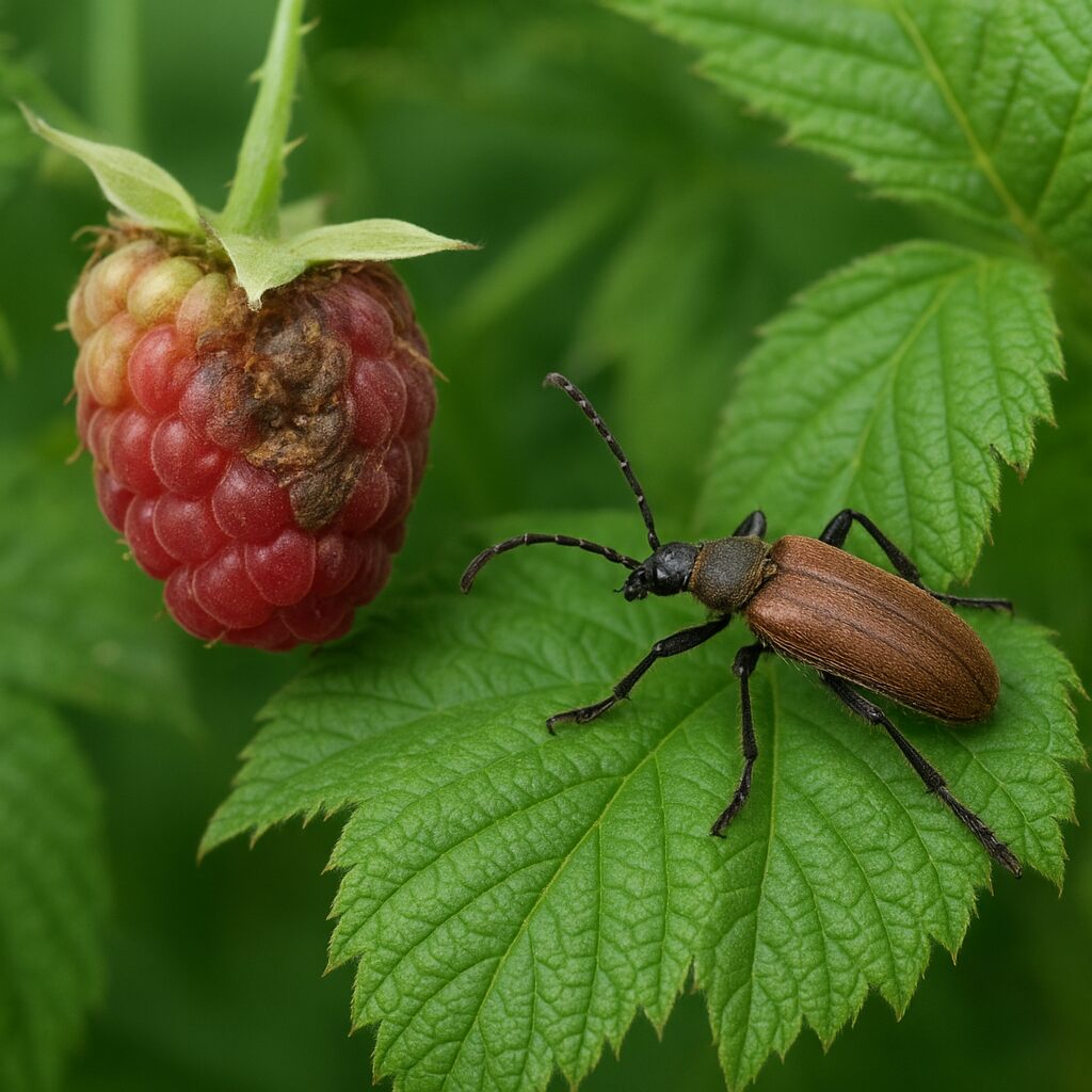 Kistnik malinowiec – maliny