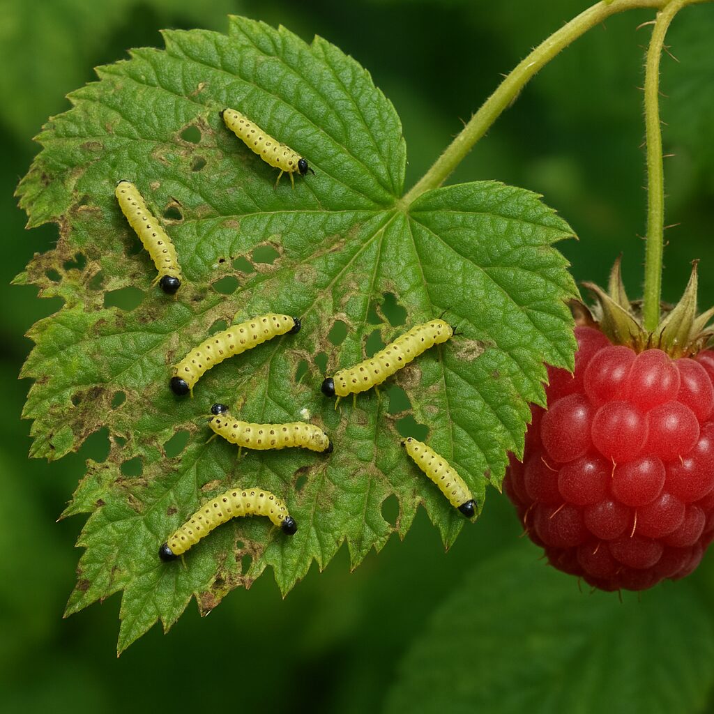 Nasionnica żółtonoga – maliny
