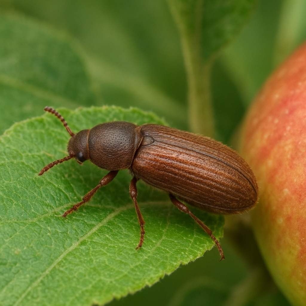 Trociniarka czerwica – jabłonie