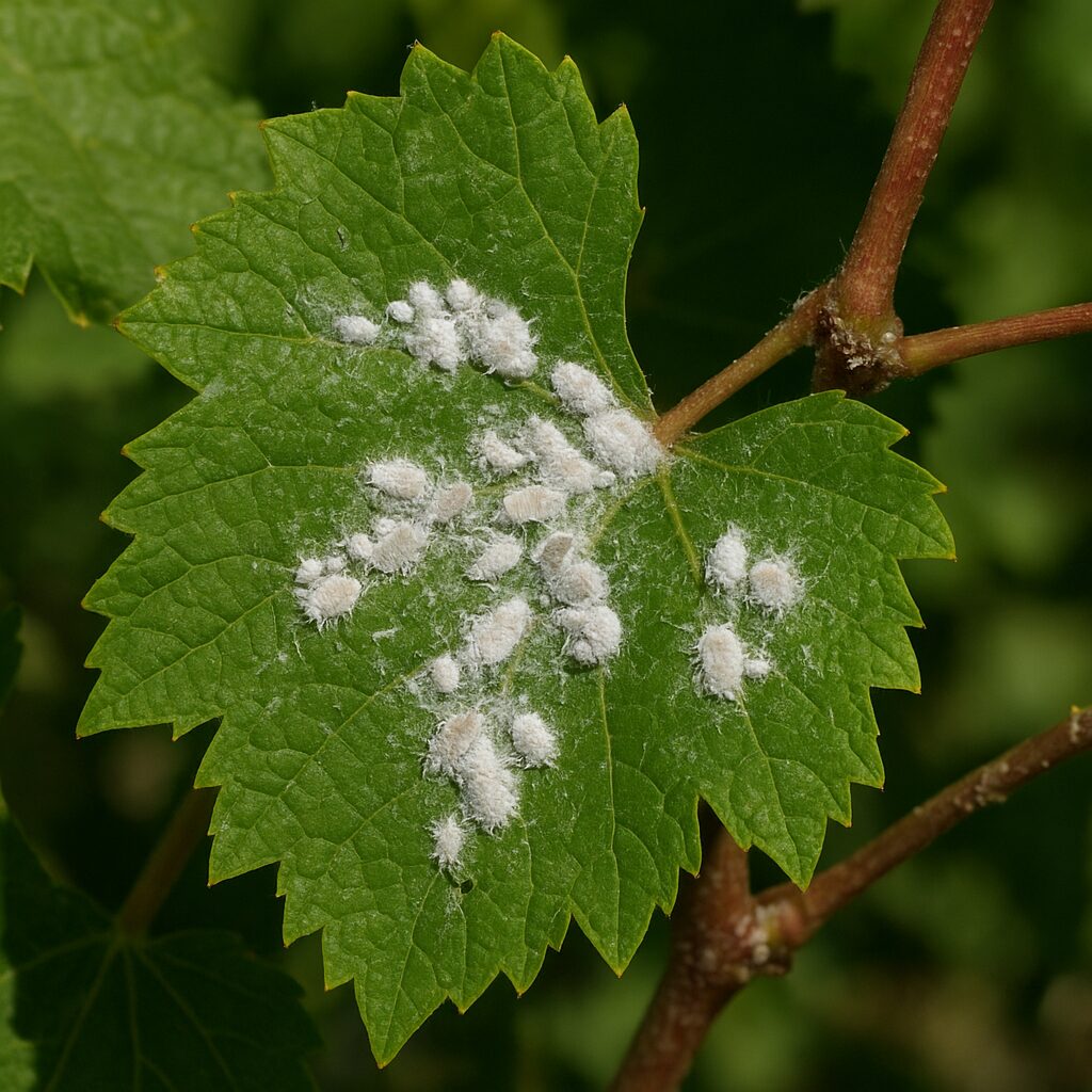 Wełnowiec winoroślowy – winorośl