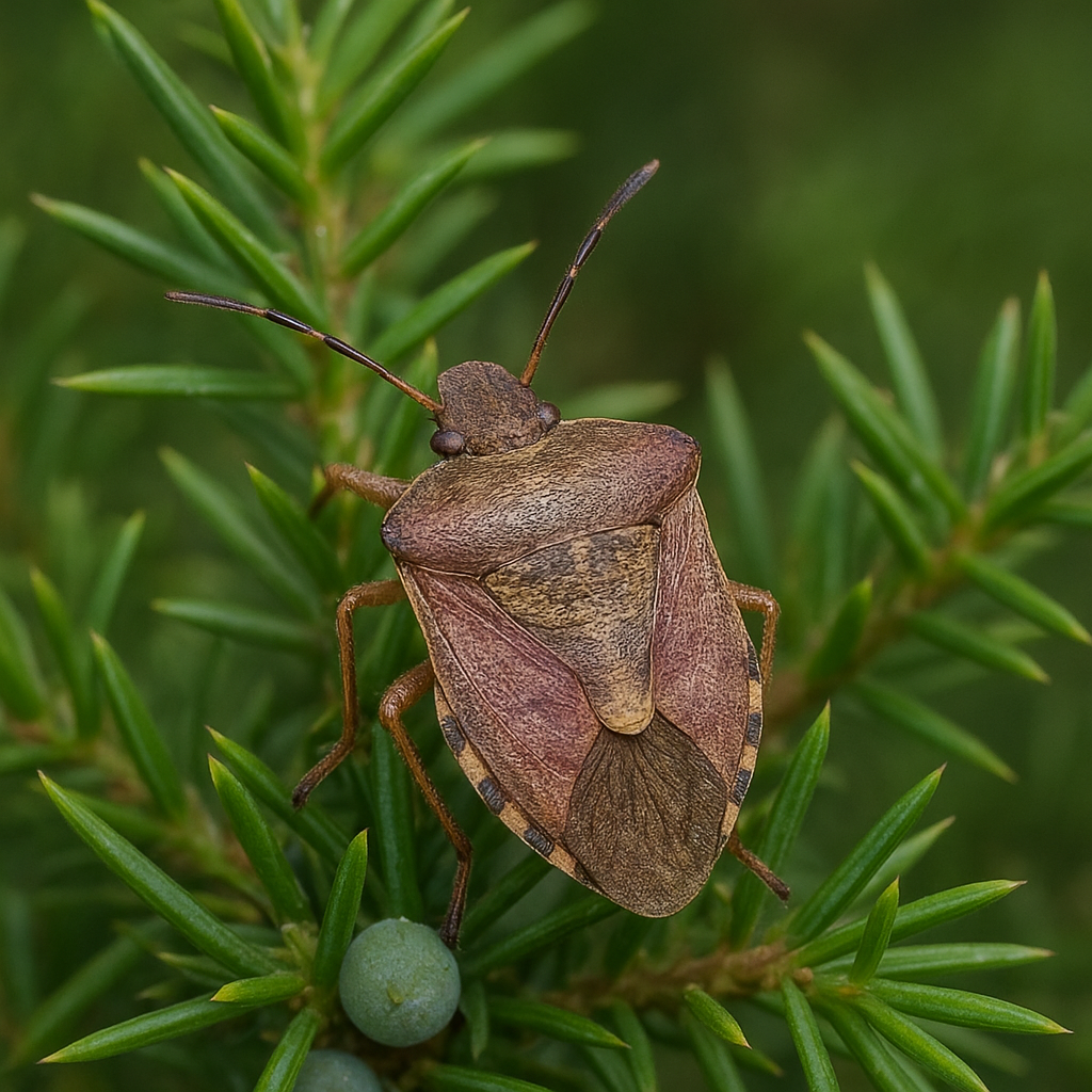 Tarcznik jałowcowiec – jałowce, ozdobne