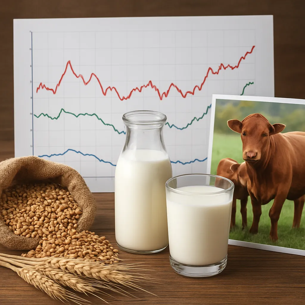 Aktualne ceny zbóż, mleka i żywca – jak kształtują się na rynku krajowym