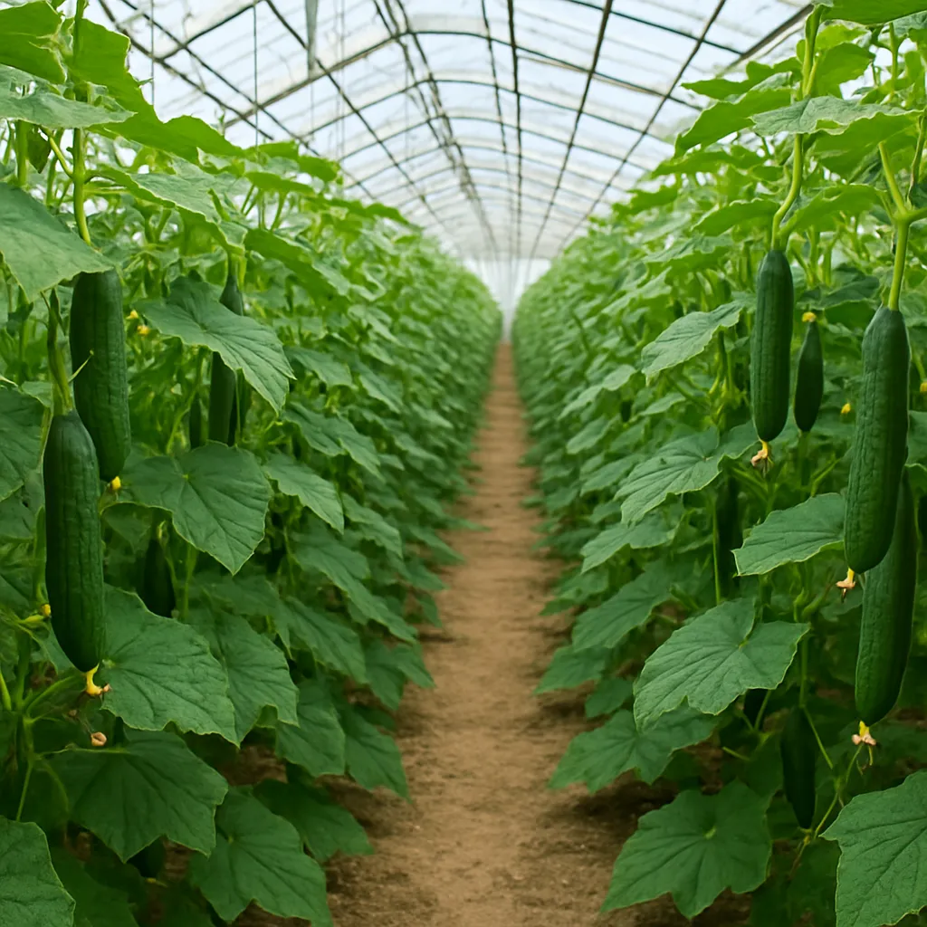 Największe uprawy szklarniowe ogórków