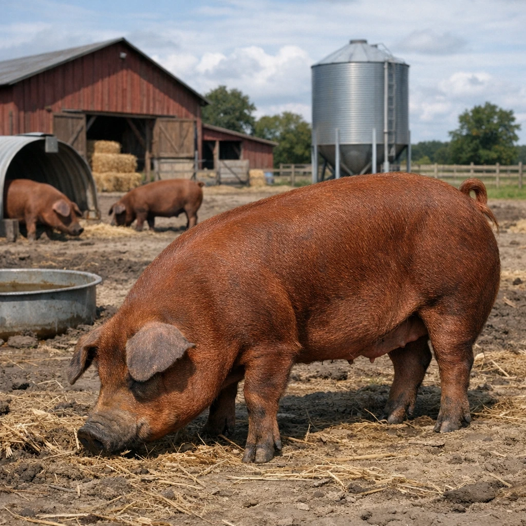 Duroc – Sus scrofa domesticus – trzoda chlewna